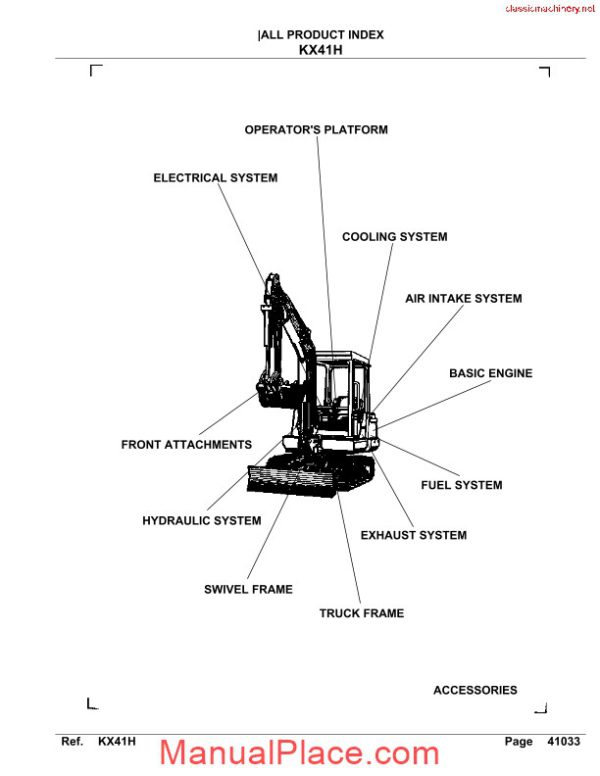 kubota kx41h parts manual page 2