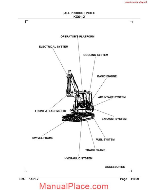 kubota kx61 2 parts manual page 2