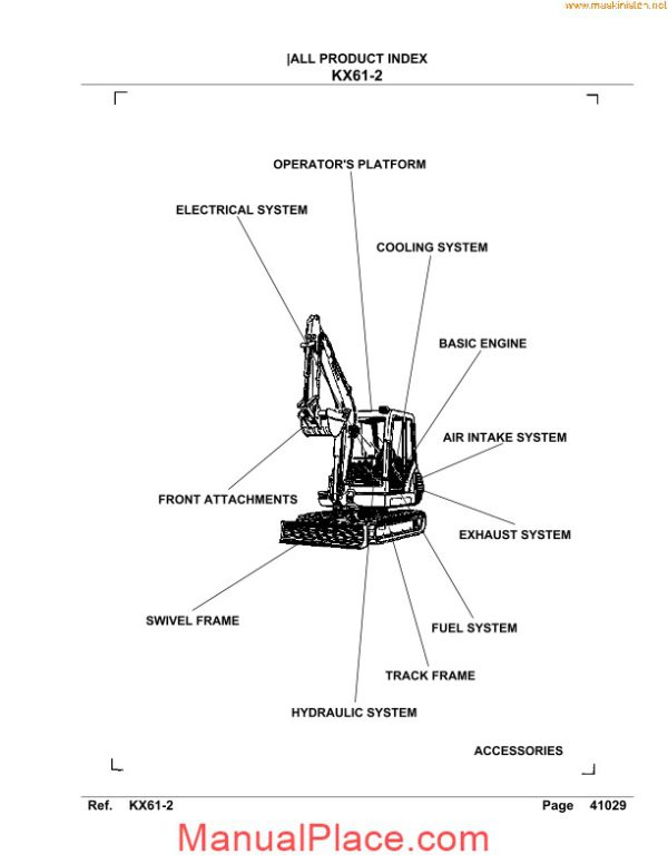 kubota kx61 2 parts sec wat page 2