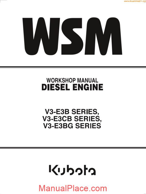 kubota v3 series service page 1