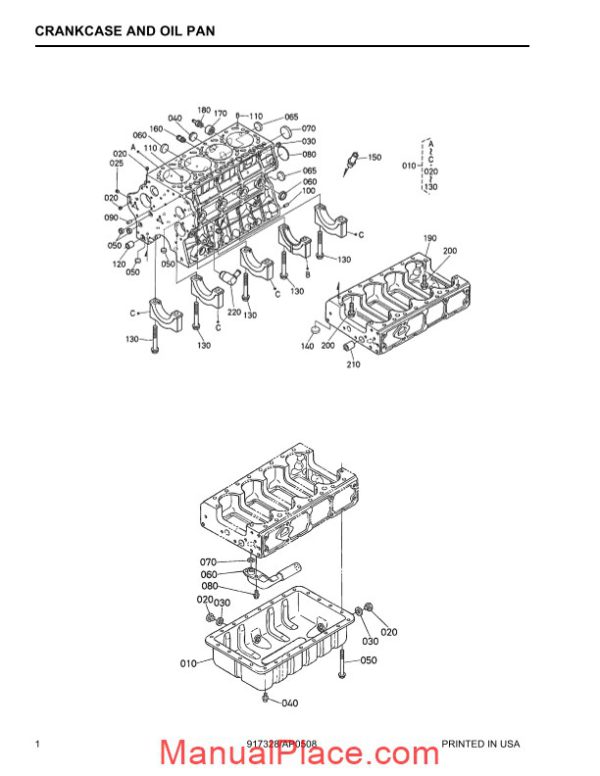 kubota v3800di ctl85 compact track loader t engine parts manual 917328 page 4