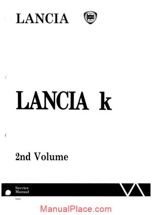 lancia kappa workshop service manual 2nd volumes page 1