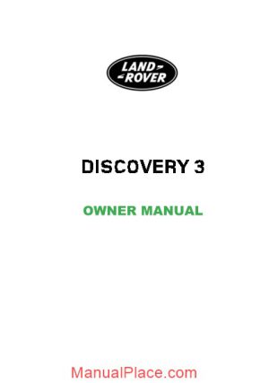 land rover 3 discovery 2006 2009 repair manual page 1