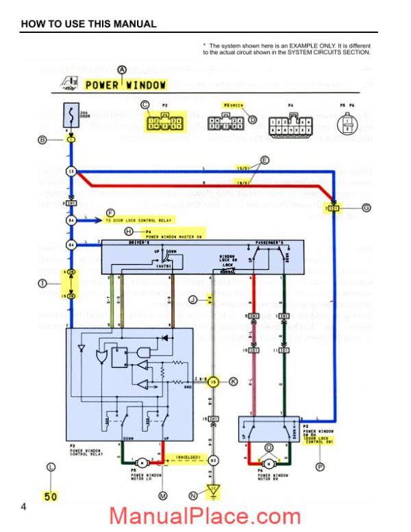 lexus gs300 1995 wiring diagram manual electrical system171u usa 1995 page 4