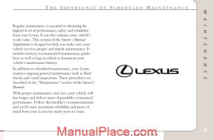 lexus scheduled maintenance rx300 guide 2 page 1