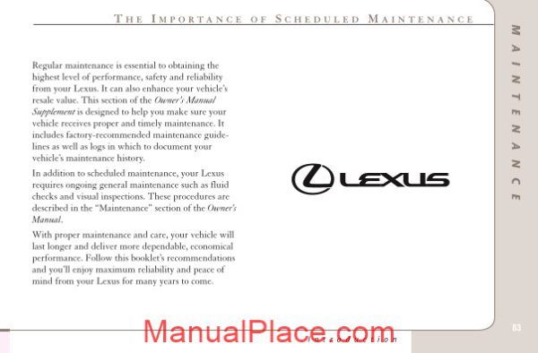 lexus scheduled maintenance rx300 guide 2 page 1