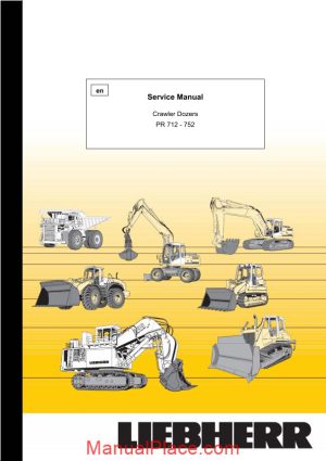 liebherr crawler dozers pr 712 752 service manual page 1