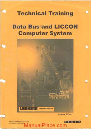 liebherr data bus and liccon computer system technical training page 1