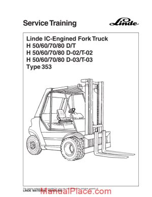 linde ic engined fork truck h 50607080 dt h 50607080 d 02t 02 h 50607080 page 1