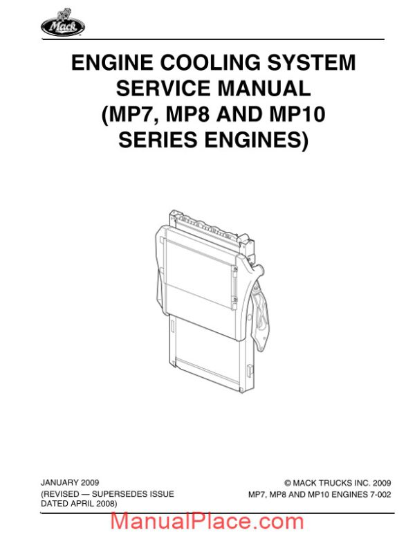 mack 2009 engine mp7 mp8 mp10 cooling system service manual page 2