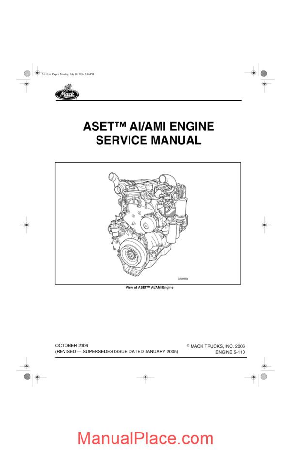 mack aset ai ami iegr engine service manual page 4