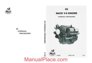 mack e9 v8 workshop manual page 1