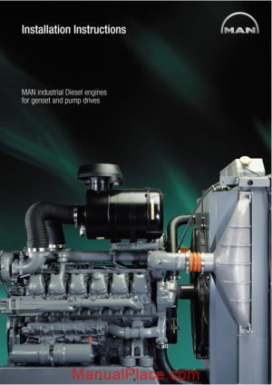 man industrial diesel engines for gensei pump drives installation instructions page 1
