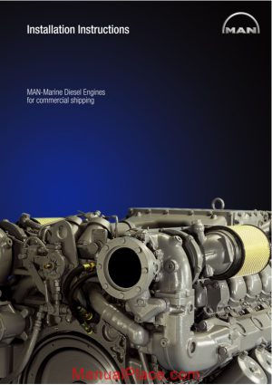 man marine diesel engines for commercial shipping installation instructions page 1