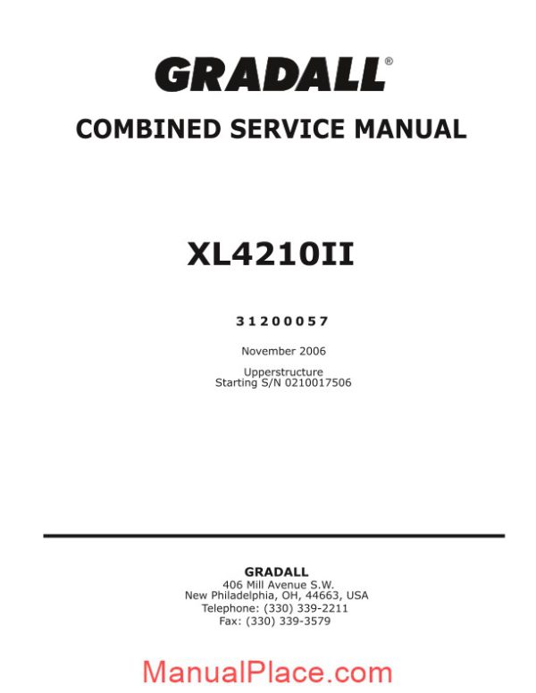 man xl4210ii service manual page 1