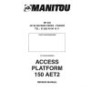 manitou access platform 150 aet2 service sec wat page 1