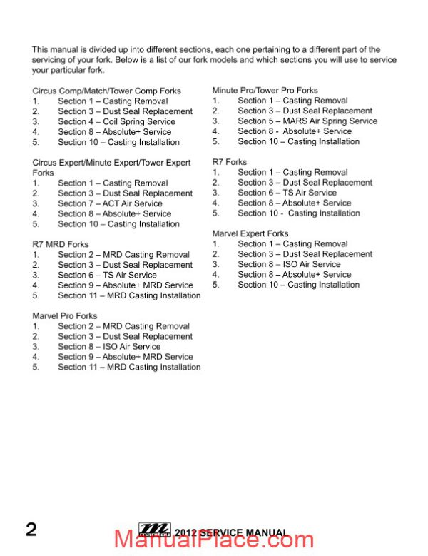 manitou fork 2012 service manual page 3