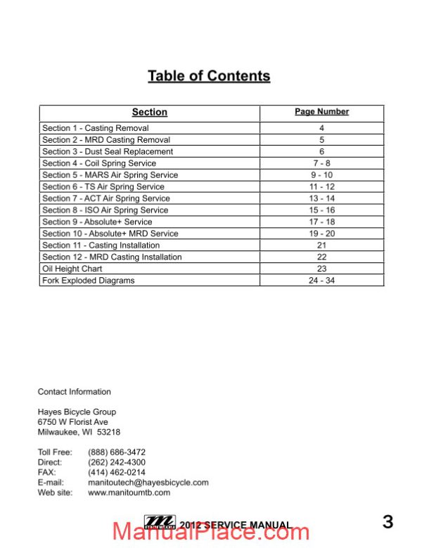 manitou fork 2012 service manual page 4