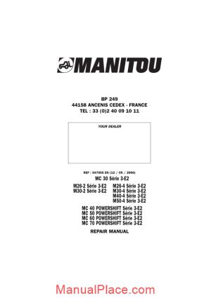 manitou mc serie 3 e2 repair manual page 1