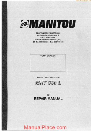 manitou mht860l service sec wat page 1