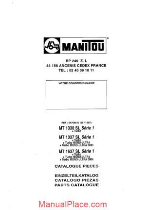 manitou mt 1330 1337 1637 part catalog page 1