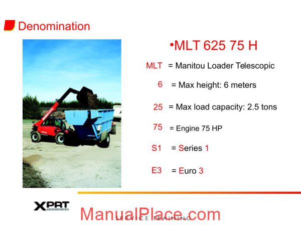 manitou xprt mlt 625 service training page 2