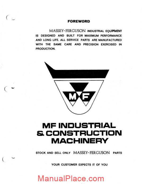 massey ferguson mf400 pm 1436 367 m1 parts book page 3