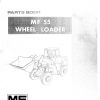 massey ferguson mf55 wheel loader part manual page 1