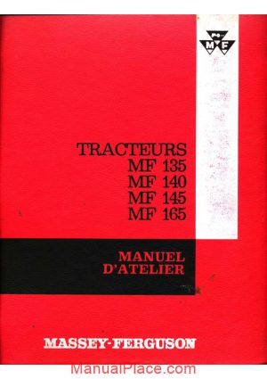 massey ferguson tractor mf135 140 145 165 workshop manual french page 1