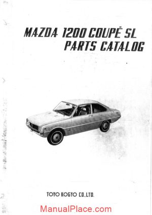 mazda 1200 couple familia parts catalog page 1
