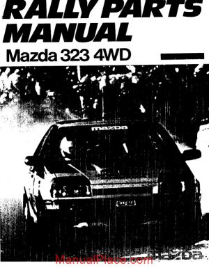 mazda 323 1988 rally parts manual page 1