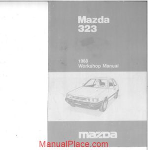 mazda 323 1988 v1 0 turbo only workshop manual page 1