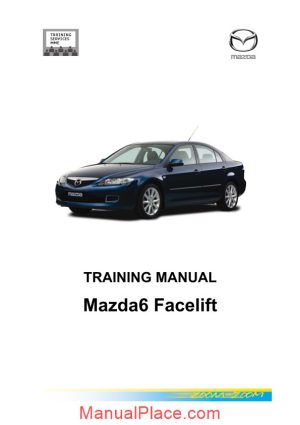 mazda 6 facelift technical training page 1