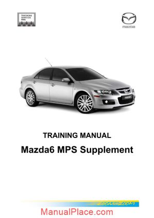 mazda 6 technical training mps supplement page 1