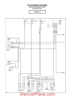 mazda 626 1995 wiring diagrams page 1
