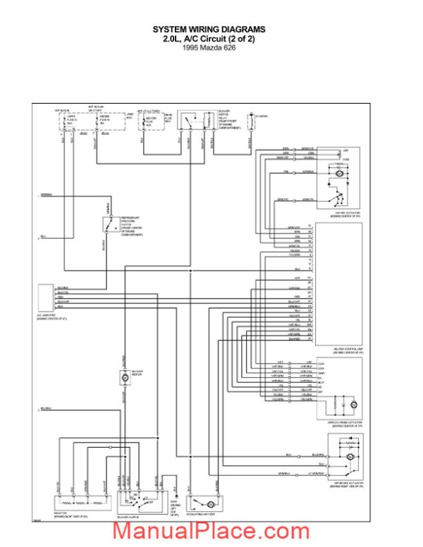 mazda 626 1995 wiring diagrams page 4