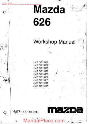 mazda 626 workshop manual in english page 1 scaled