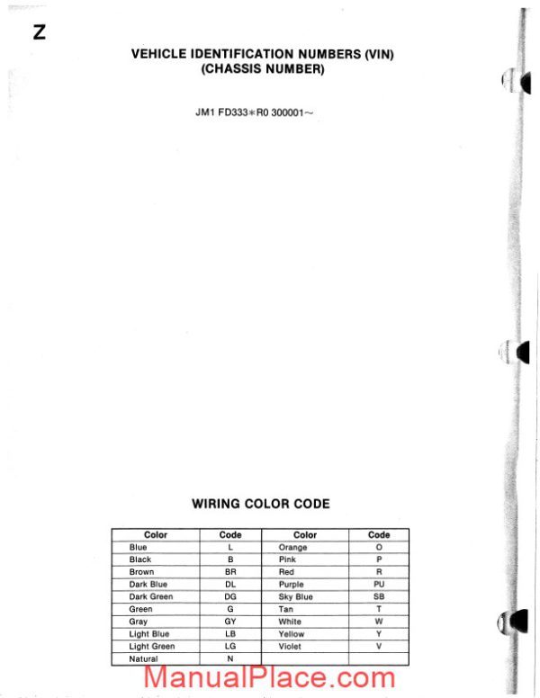 mazda 94 wiring diagram page 4