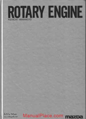 mazda book rotary engine 1981 page 1