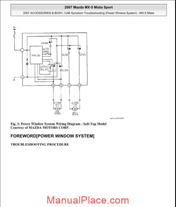 mazda mx 5 miata sport 2007 wiring diagram page 3