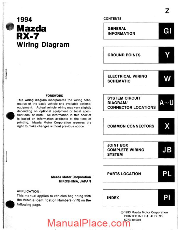 mazda rx 7 1994 search able wiring diagram page 3