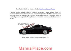 mazda rx 7 3 engine repair manual page 1