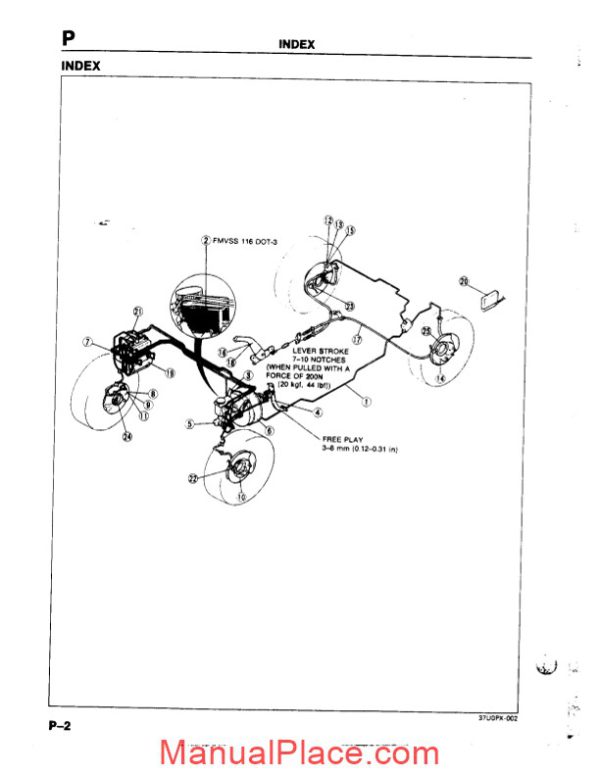 mazda rx 7 braking systems workshop repair manual page 3