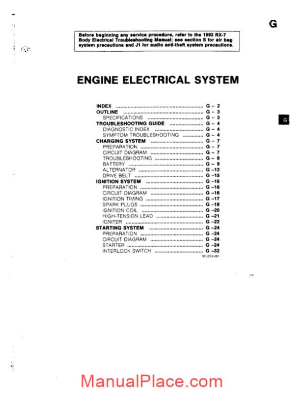 mazda rx 7 engine electrical systems page 2