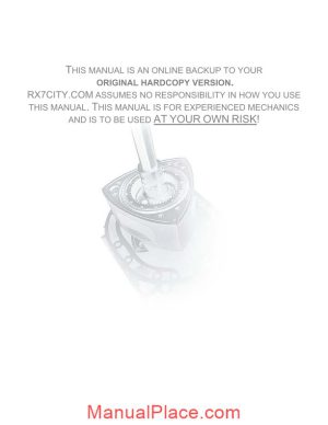 mazda rx 7 year 1993 repair manual of hydraulic direction english page 1