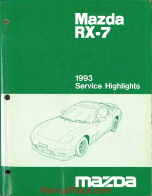 mazda rx7 1993 service highlights page 1