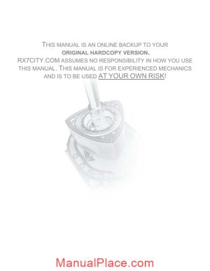 mazda rx7 transmission service manual page 1