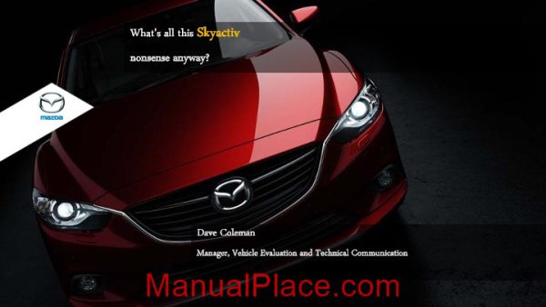 mazda skyactive engine information page 1