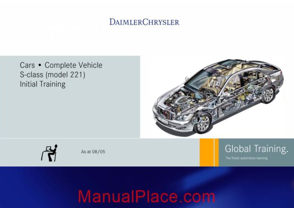 mercedes bens cars complete vehicle s class model 221 initial training page 1