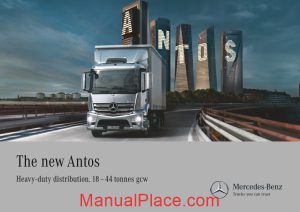 mercedes benz antos 18 44t maintenance manual page 1